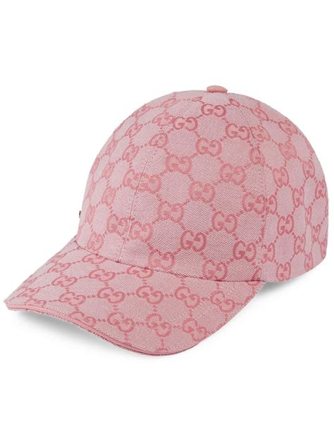 gucci pink cap|gucci canvas baseball cap pink.